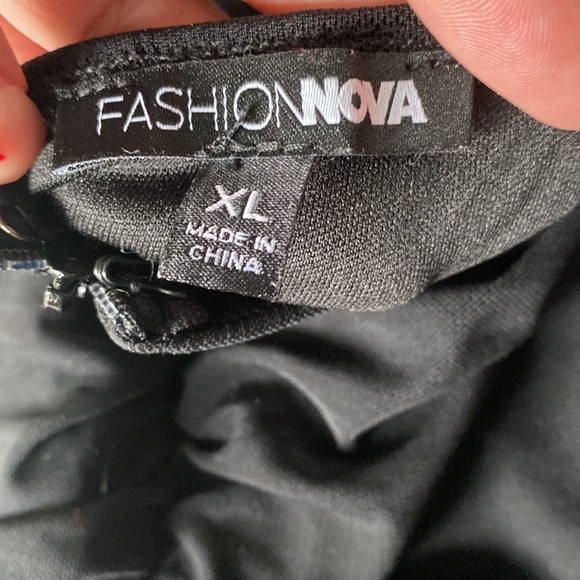 Ruched Maxi Dress with side slit - Picture 6 of 6